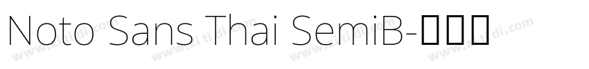 Noto Sans Thai SemiB字体转换